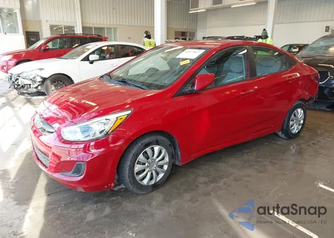 2016 Hyundai Accent Se z USA, uszkodzony, nr VIN KMHCT4AE6GU135942